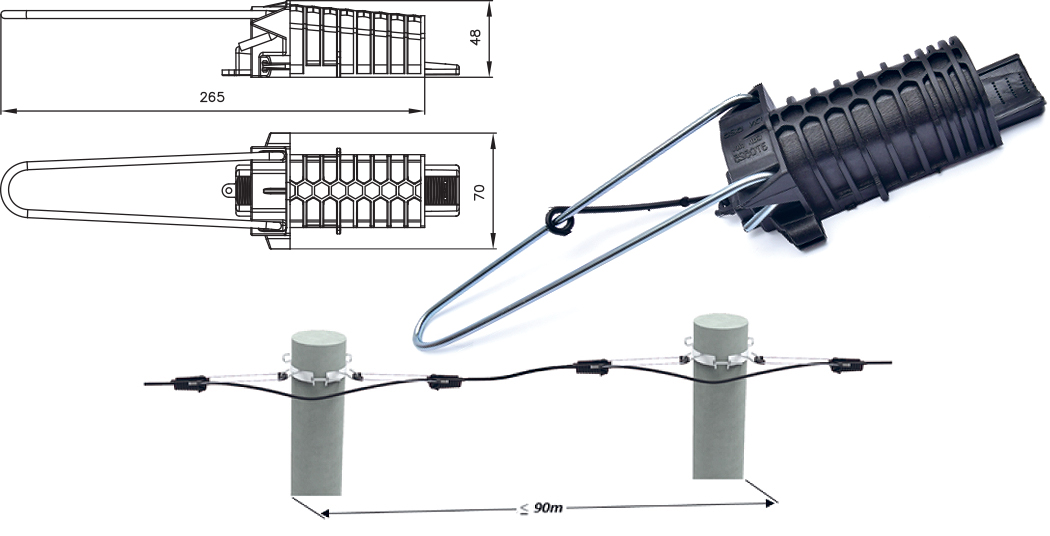 ANCHORING CLAMP DN 525 W