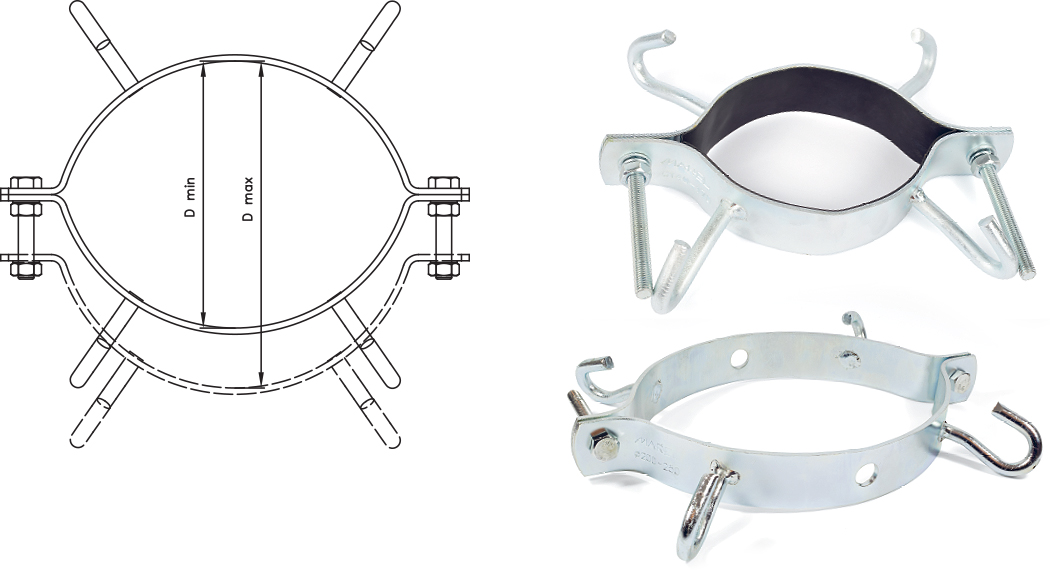 POLE CLAMP FOR TELECOMMUNICATION POLES