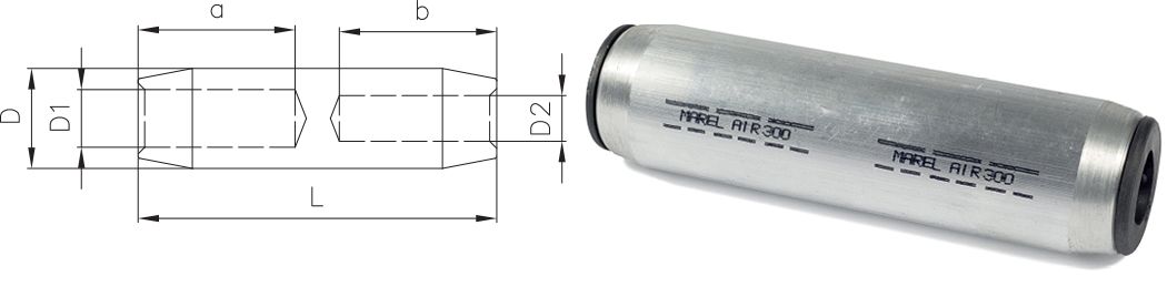 ALUMINIJUMSKE REDUCIR ČAURE SA PREGRADOМ 10-35kV