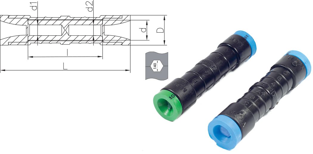 PRETHODNO IZOLOVANA VODONEPROPUSNA AlCu (ALAL) ČAURA MJPB (ZA VODOVE PRIKLJUČKA)