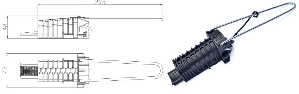 ANCHORING CLAMP DN 525 W