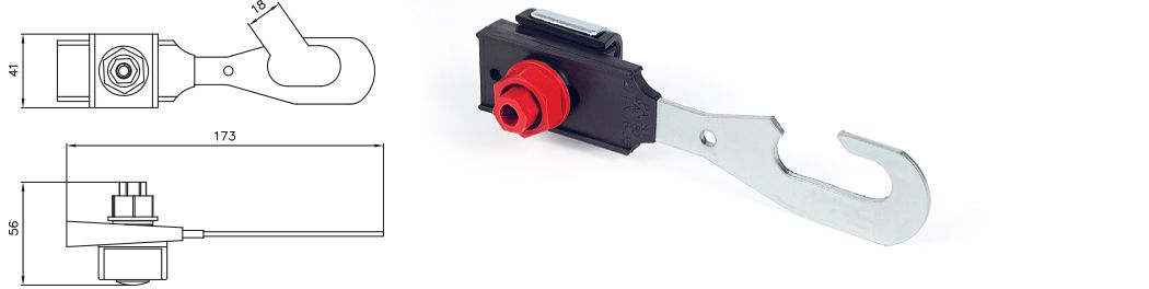 SERVICE ANCHORING CLAMP PAC 80/2 2X16-35mm²