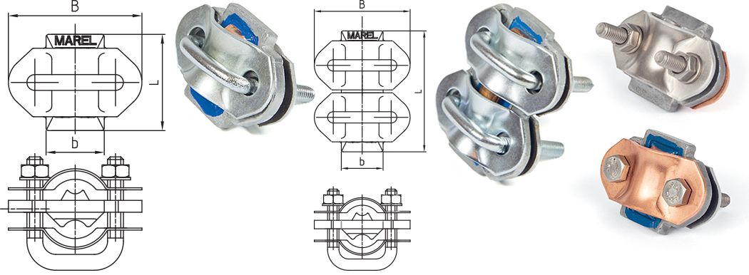 BIMETAL AlCu GROOVE CLAMP