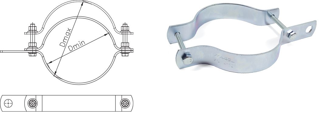 PRSTEN STUBNA OBUJMICA SA JEDNIM PRSTENOM