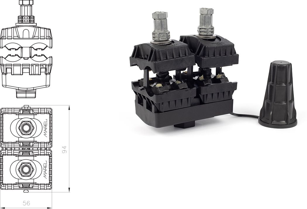 PIV CC 50-157/50-157mm² 2P do 36kV ( Um=42kV )
