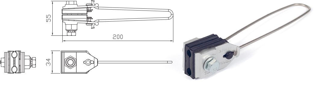ZATEZNA STEZALJKA PA 235 2X16-35mm²
