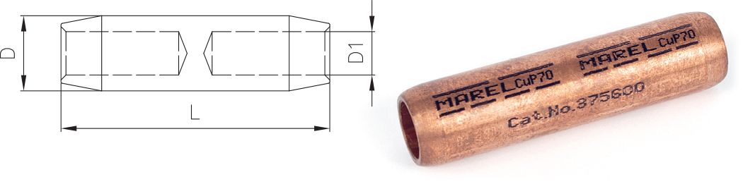 BAKARNE ČAURE SA PREGRADOM 10-35kV