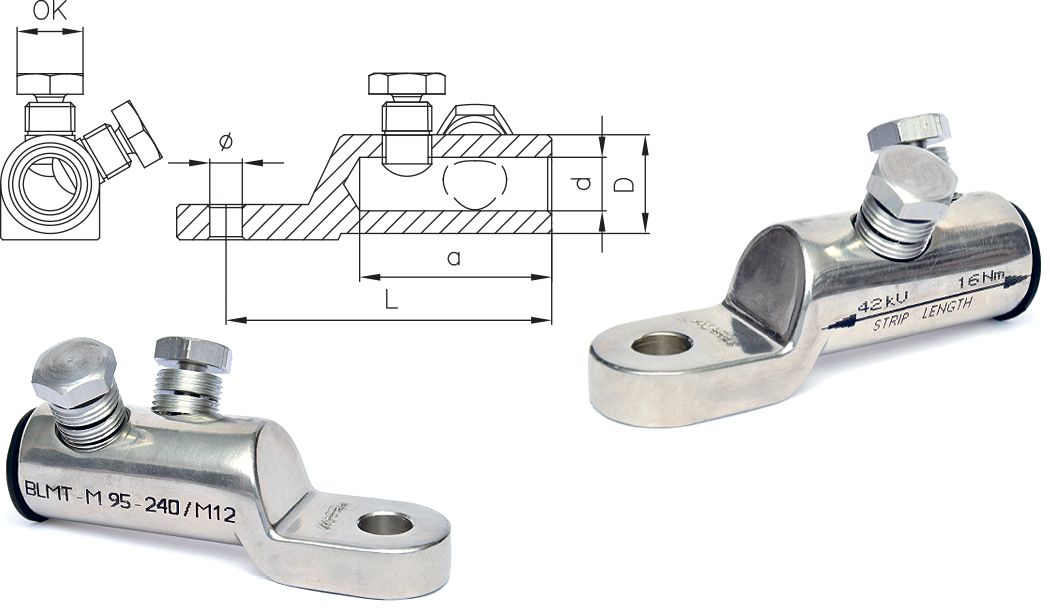 PAPUČICE SA MOMENT ZAVRTNJIMA BLMT-M ZA NAPONSKI NIVO DO 42 kV