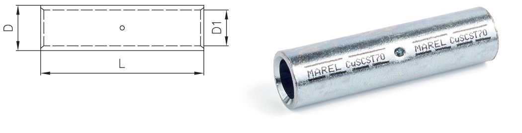 BAKARNE SPOJNE ČAURE ZA PRESOVANJE