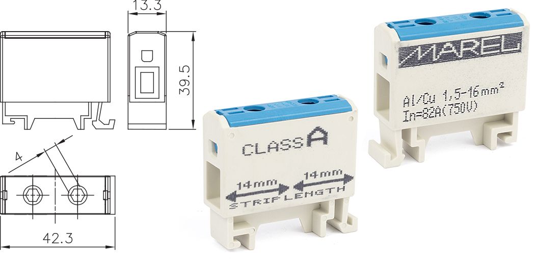 MAREL UNIVERSAL TERMINAL CLASS A 1-POLE 1,5-16mm²