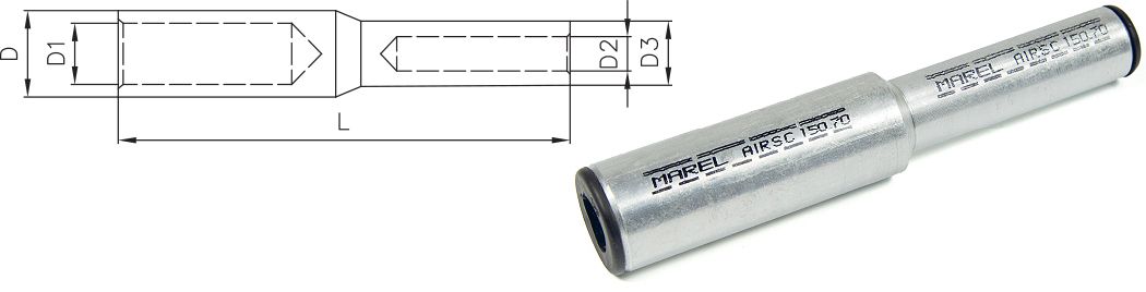 ALUMINIJUMSKE REDUCIR SPOJNE ČAURE SA PREGRADOM