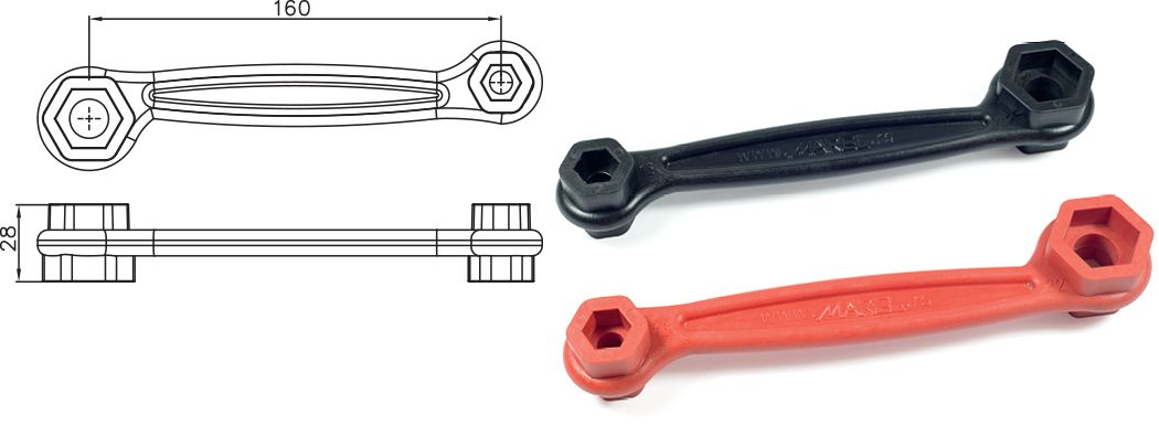 IZOLOVANI UNIVERZALNI KLJUČ ZA IZOLOVANE STEZALJKE