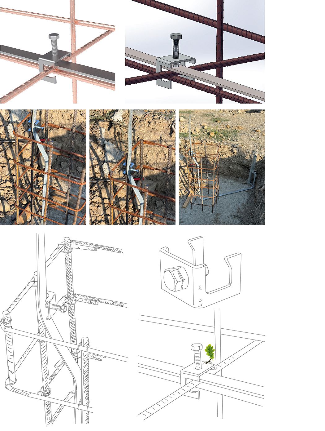 TAPE TO REBAR CLAMP KST